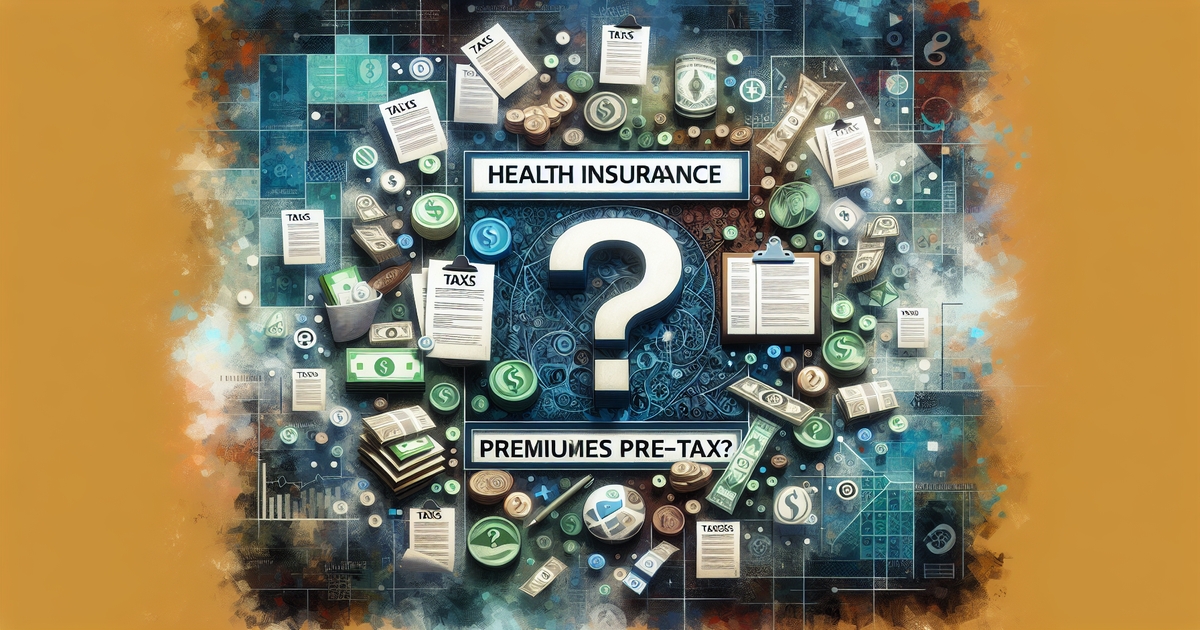 are health insurance premiums pre tax